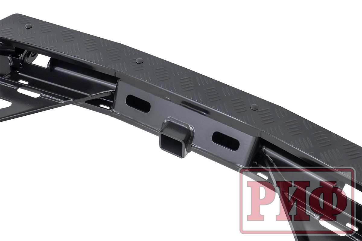 Бампер РИФ задний силовой/защита штатного бампера Haval H5 c квадратом под фаркоп (2019-2021)