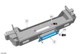 Площадка под лебёдку / установочный комплект лебедки DEFENDER (2019- )