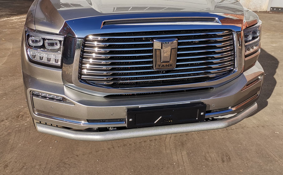 Бампер РИФ силовой передний/защита штатного бампера TANK 500 c защитой радиатора (устанавливается только с площадкой под лебёдку RIFT50-30000)