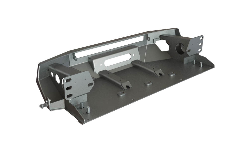 Мини силовой бампер (площадка под лебедку) Toyota Land Cruiser 200 2008-2015