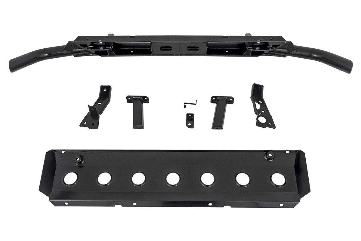 Бампер передний силовой/защита штатного бампера РИФ Renault Duster 2015-2020 с защитой радиатора