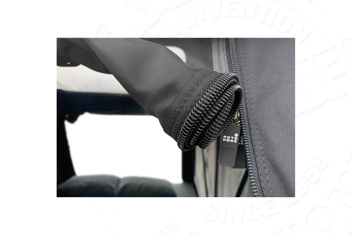 Палатка на крышу автомобиля AUTOHOME OVERLAND LARGE, тент карбон, лестница 220 мм