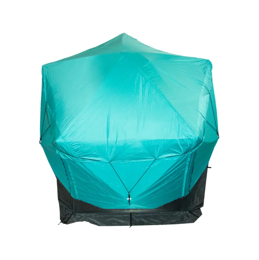 Шатер "СЛЕДОПЫТ" быстросборный, 5 стен, h-2,08, 2,8х2,9 м, S по полу 5,6 кв.м, цв. WATERFALL