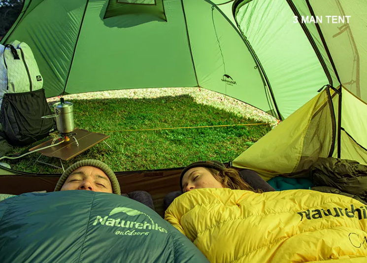 Палатка Naturehike Opalus Si 2-местная, алюминиевый каркас, зеленая