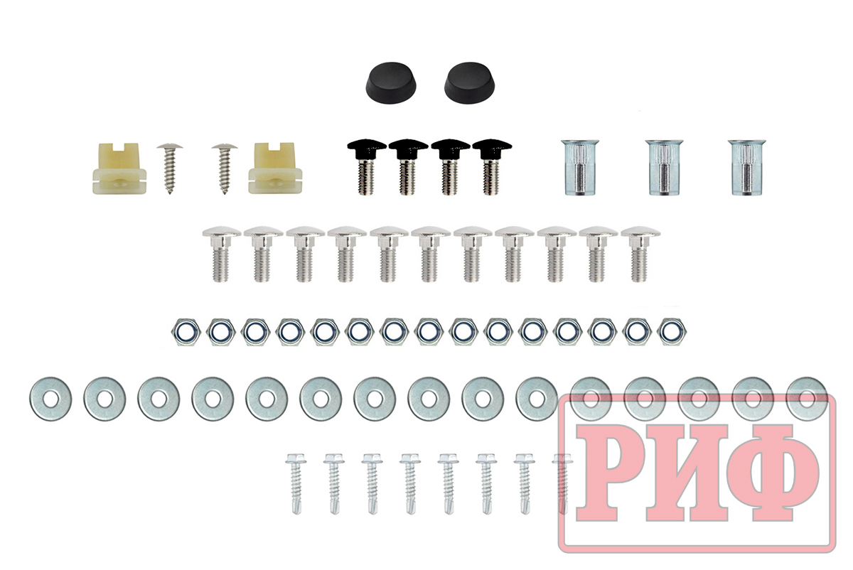 Бампер РИФ силовой передний для ГАЗ Соболь NN 4x4 под штатные фары, с центральной защитной дугой, стандарт