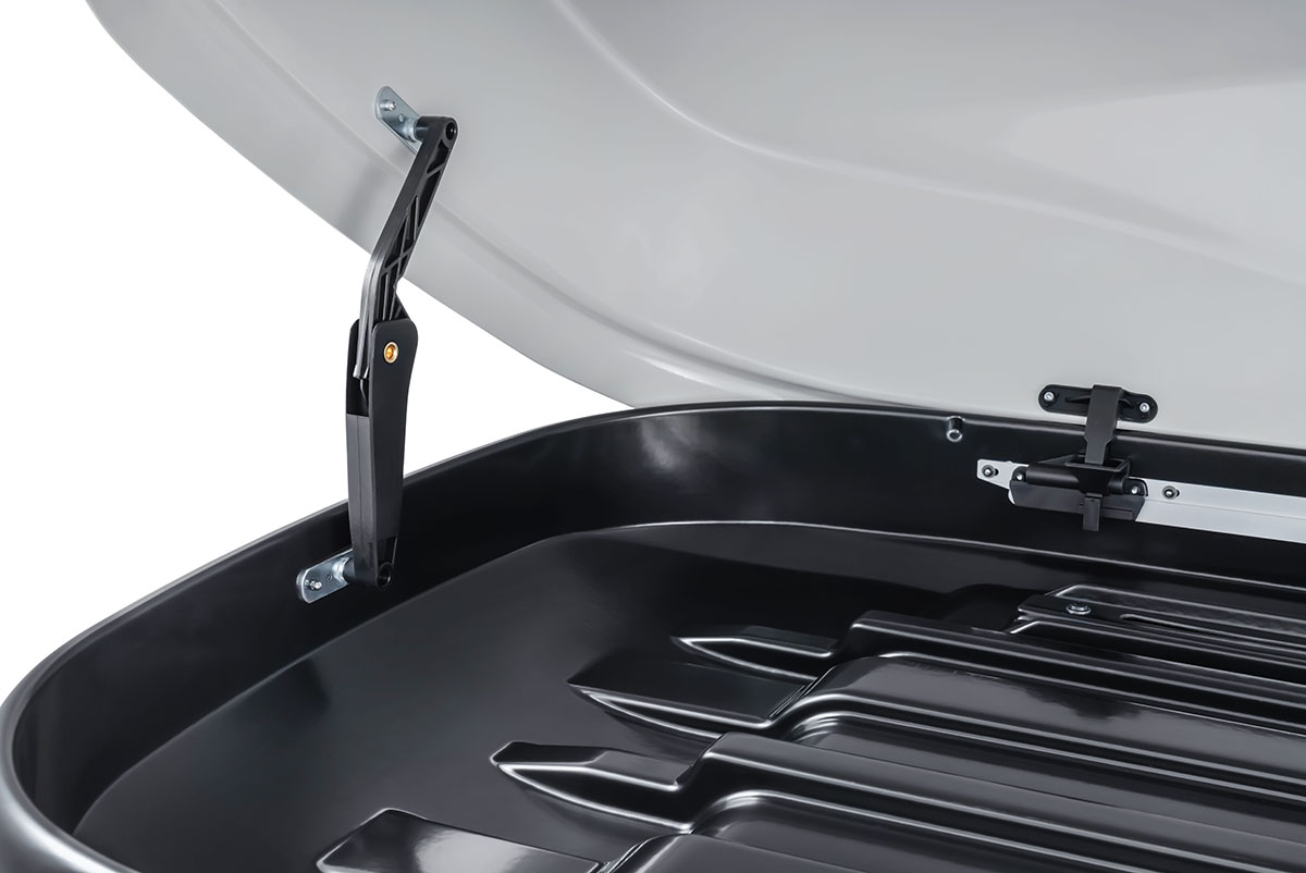 Бокс автомобильный на крышу Pentair PYTHON 450L белый глянец, двусторонний