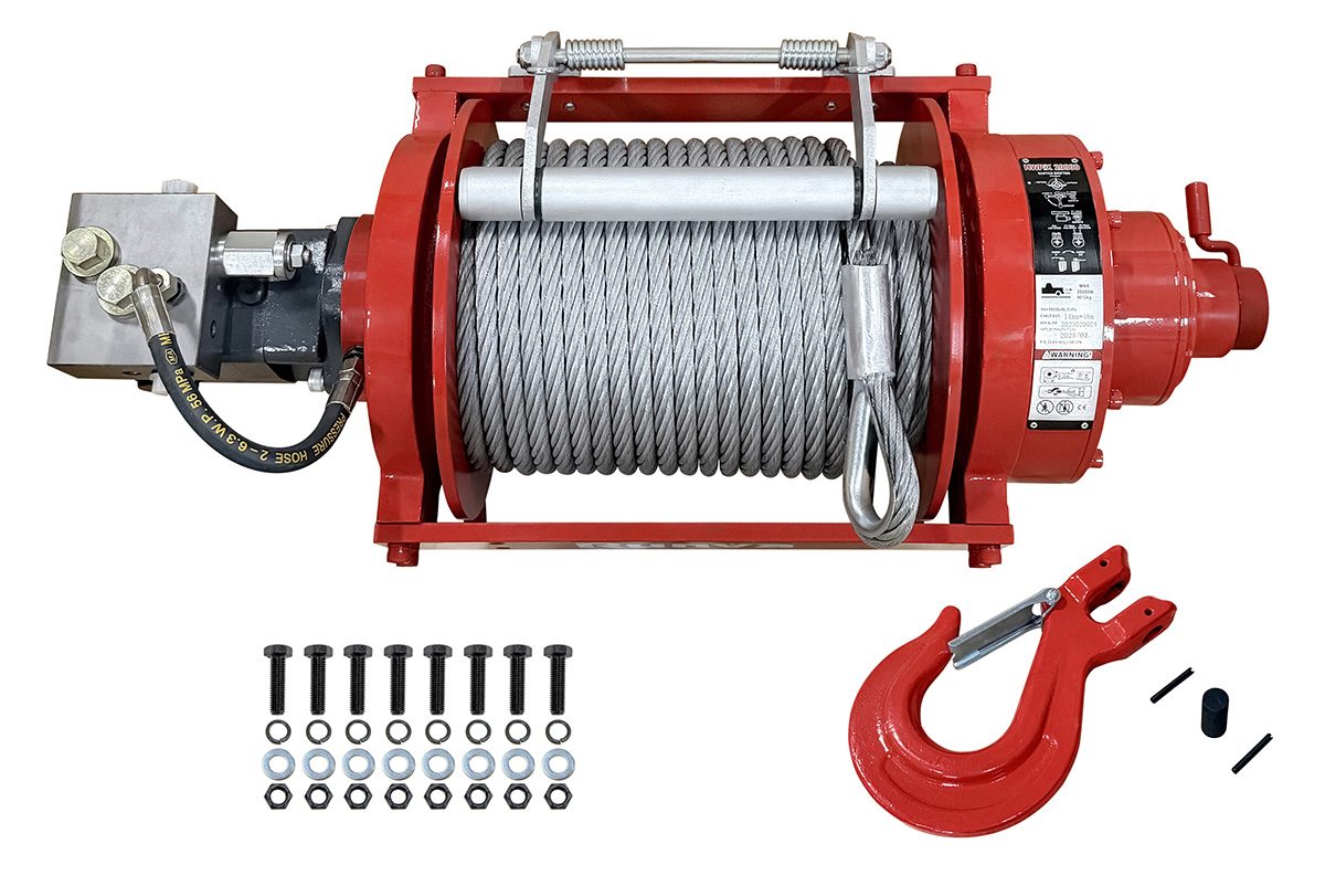 Лебёдка гидравлическая двухскоростная Runva 20000 lbs 9072 кг