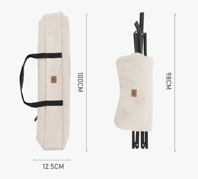 Кресло туристическое Naturehike складное, бежевое, до 120 кг