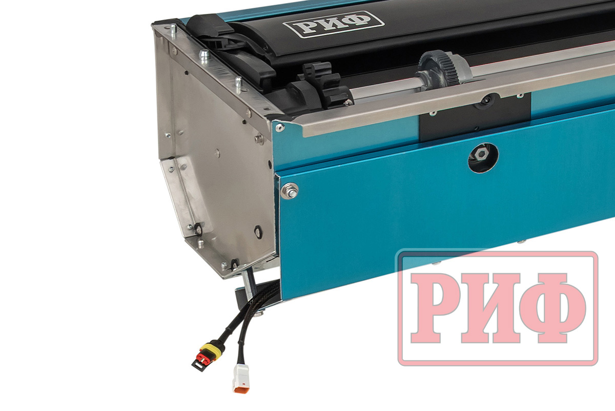 Крышка кузова РИФ для JAC T9, роллета раздвижная с электроприводом 1580х1620 мм, алюминиевая, черная