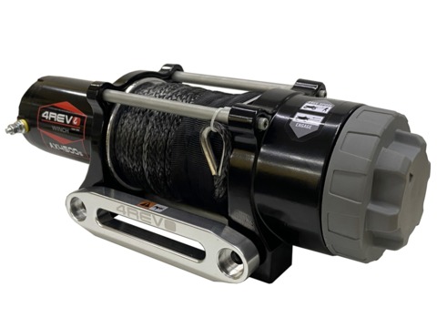 Лебедка для квадроцикла / снегохода 4REVO AX-4500S (Синтетический трос)