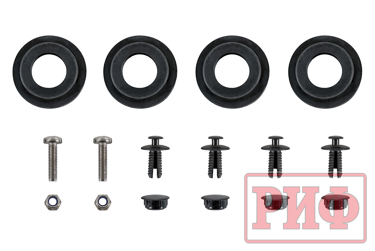Бампер РИФ силовой задний TANK 300 с квадратом под фаркоп, калиткой и фонарями