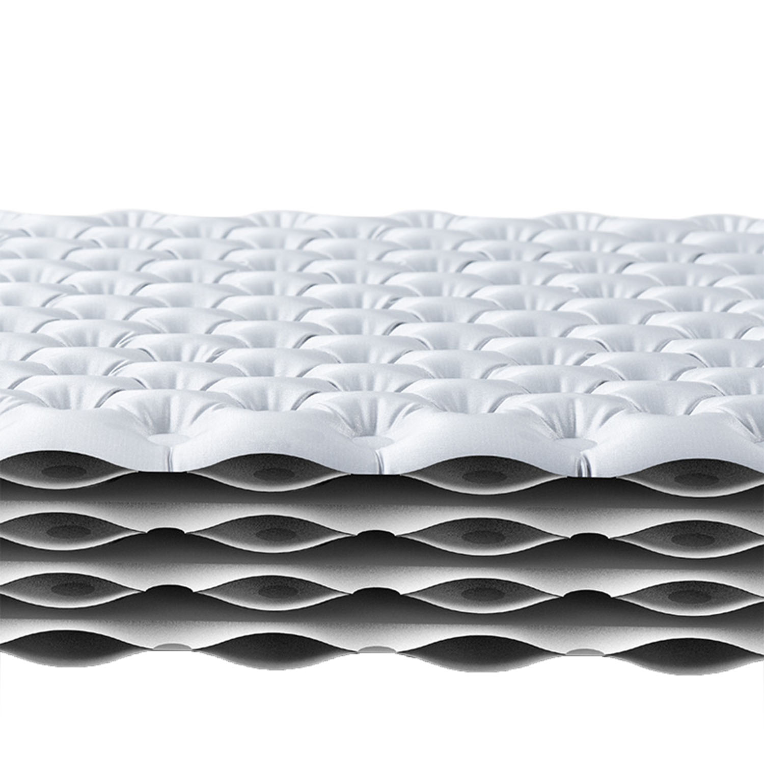 Коврик надувной Naturehike 183х58х12 см, овальный, серебристый карбон