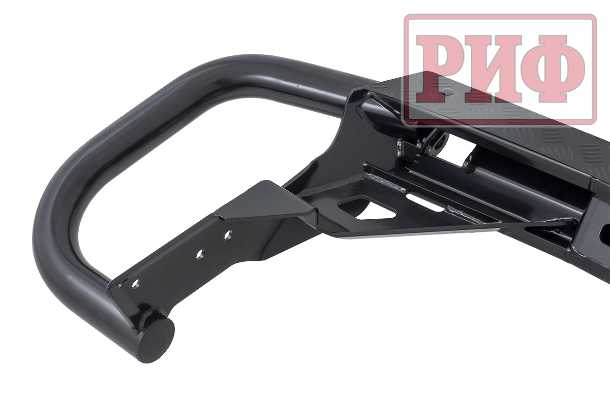 Бампер РИФ задний силовой/защита штатного бампера Haval H5 c квадратом под фаркоп (2019-2021)