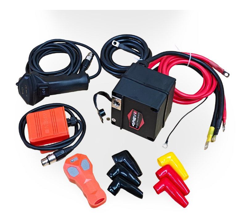 Лебедка автомобильная 4REVO SRX 9500 12В стальной трос