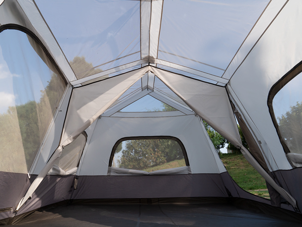 Палатка Naturehike Cape 12.9 быстросборная, серая