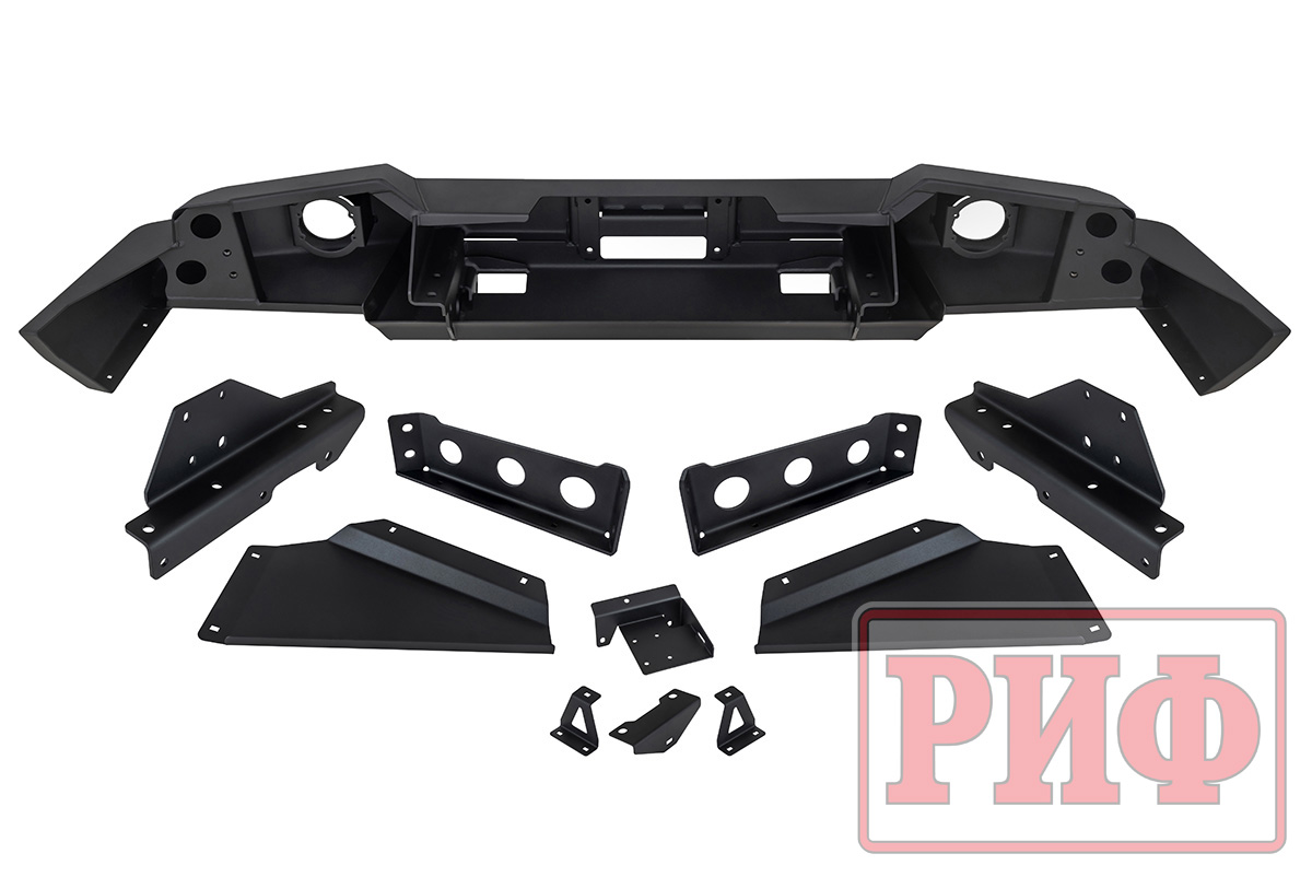 Бампер РИФ силовой передний для ГАЗ Соболь NN 4x4 под штатные фары, стандарт