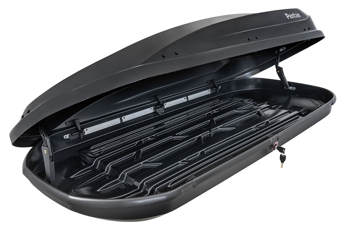 Бокс автомобильный на крышу Pentair RESORT 480L черный глянец, двусторонний