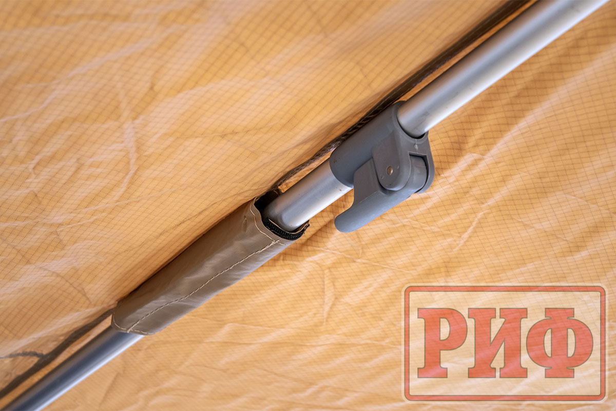 Маркиза автомобильная РИФ комбинированная (прямоугольная с веерной частью) 2,0х2,0 м (левая)