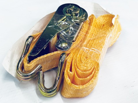 Ремень стяжной с крюками 25мм (1.2т. 3м) оранжевый