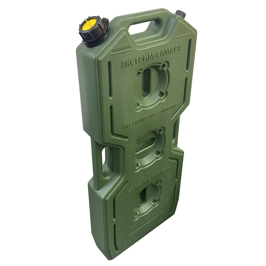Канистра Экстрим Самара 20л (Хаки) с малым клапаном + крышка носик