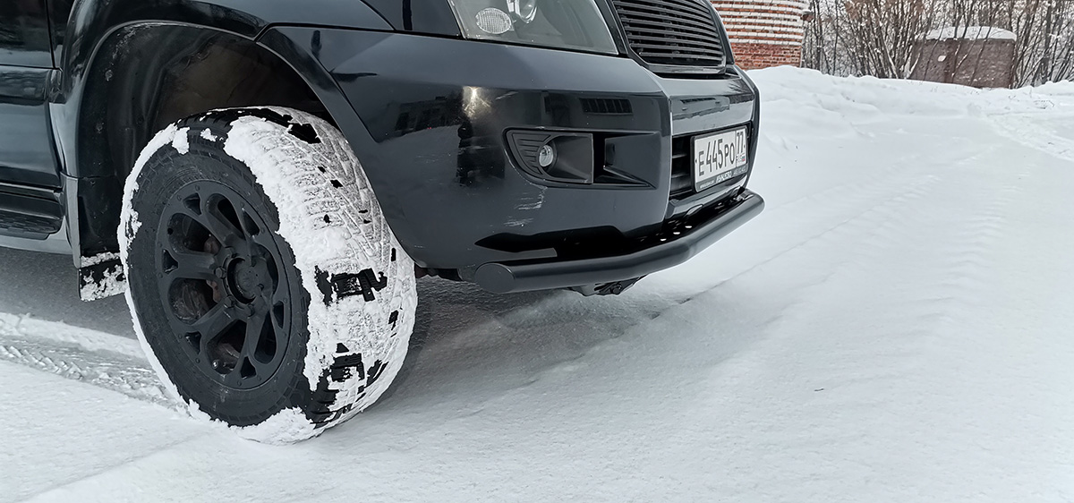 Бампер РИФ силовой передний/защита штатного бампера Toyota Land Cruiser Prado 120 c защитой радиатора