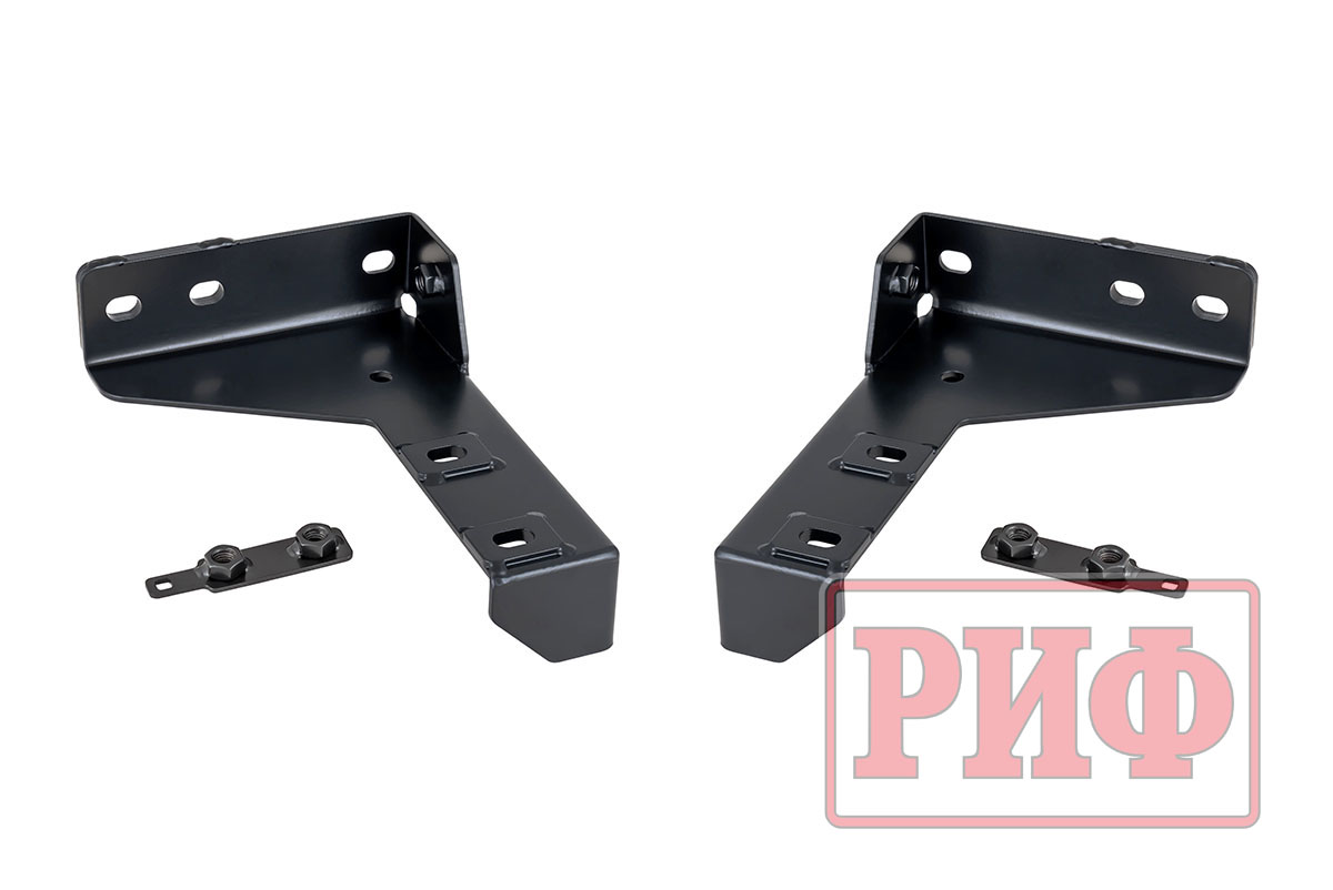 Бампер РИФ силовой задний УАЗ Буханка с фонарями, возможностью установки фаркопа, стандарт