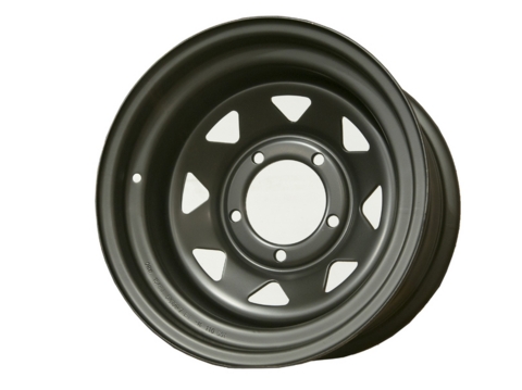 Диск колесный стальной штампованный ORW 71M, 5x139.7, 15x8, ET-19, ЦО 110, черный матовый