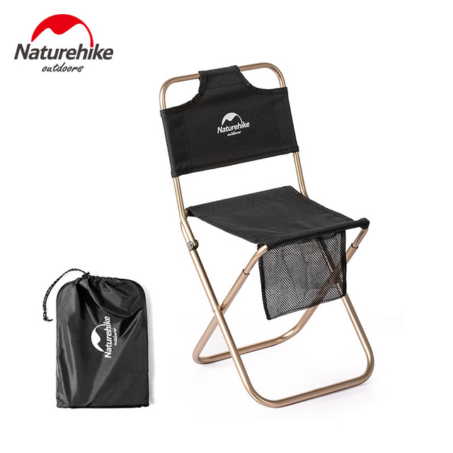 Кресло туристическое Naturehike MZ01, складное, черное