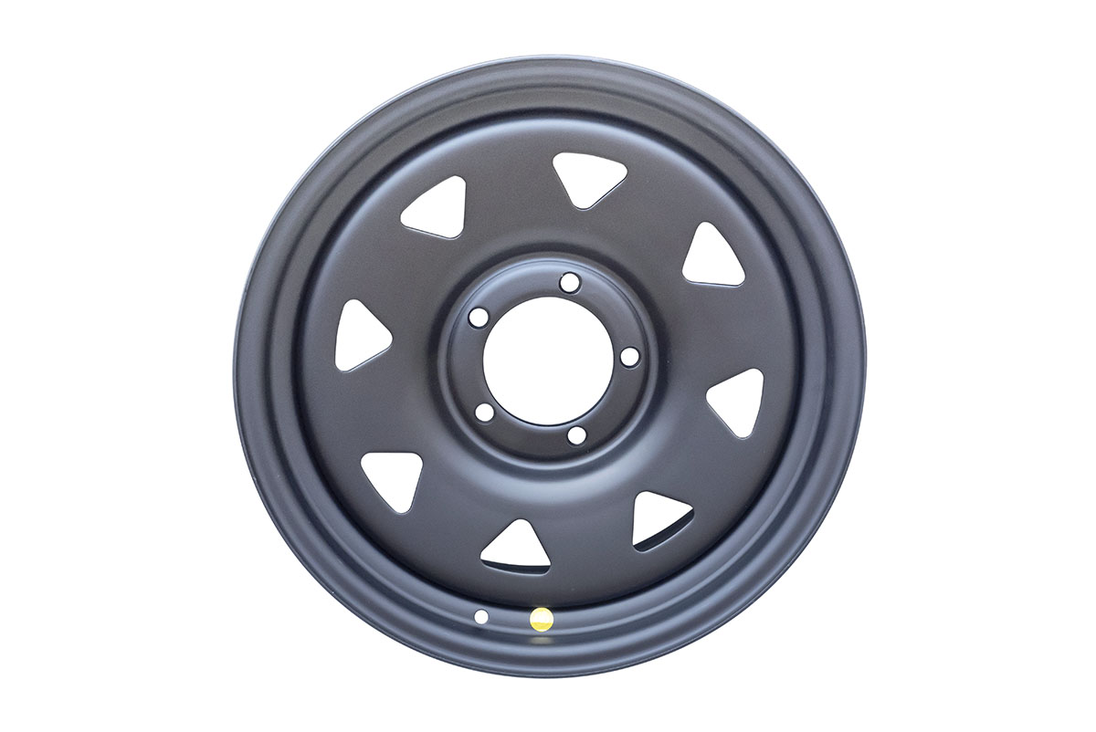 Диск усиленный для ГАЗ Соболь, УАЗ, Dodge Ram 1500 стальной черный (матовый) 5x139,7 8xR18 d110 ET+20