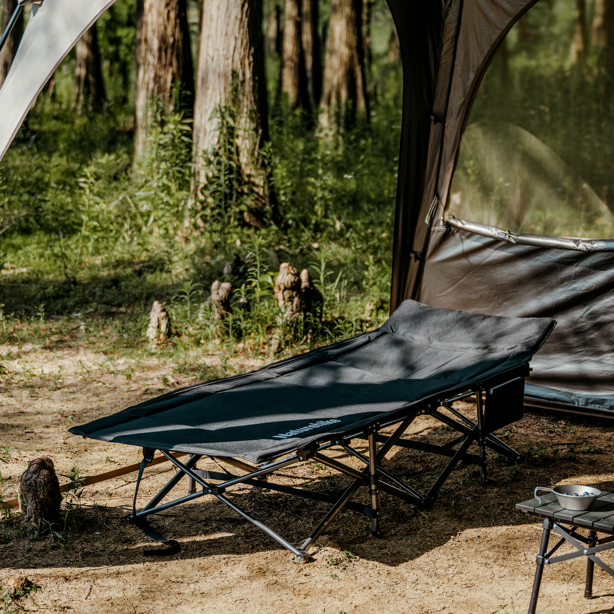 Раскладушка Naturehike Xingye, 190х70х36/48 см, до 150 кг, черная
