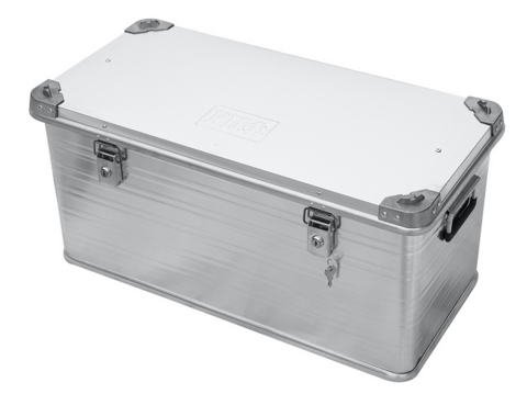 Ящик алюминиевый РИФ усиленный с замком 782х385х379 мм (ДхШхВ)