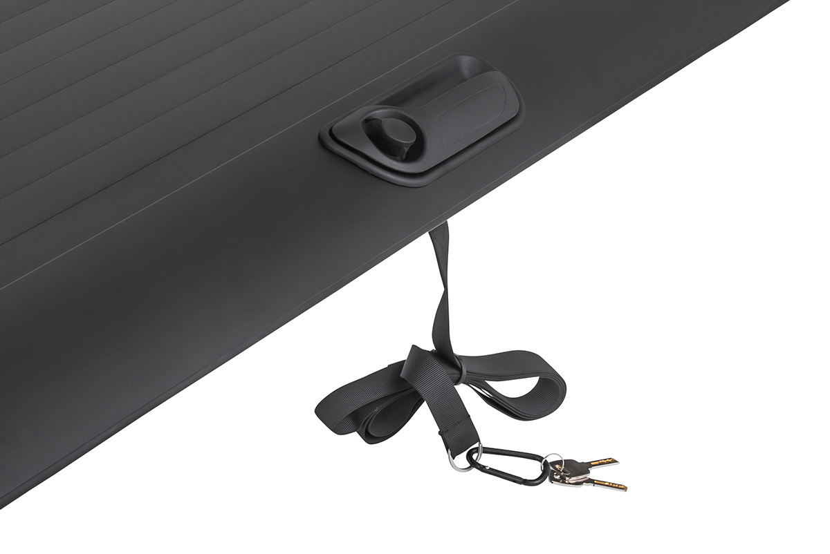 Крышка кузова РИФ для Changan Hunter Plus, роллета раздвижная 1650х1666 мм, алюминиевая, черная