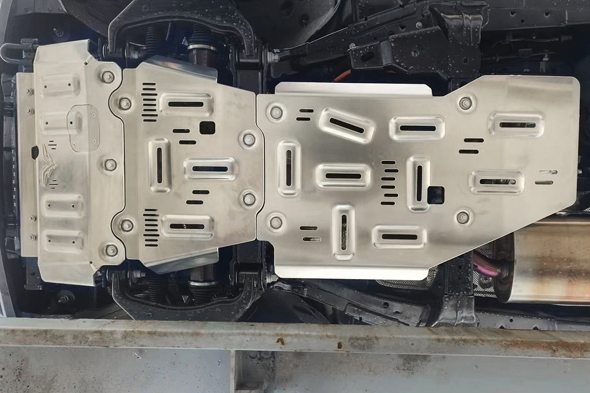 Защита Falcon радиатора, картера, РК, КПП для GWM TANK 400 (базовая версия), алюминий, 8 мм