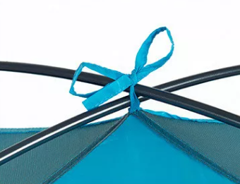 Палатка Naturehike P-Series 4-местная, алюминиевый каркас, голубая