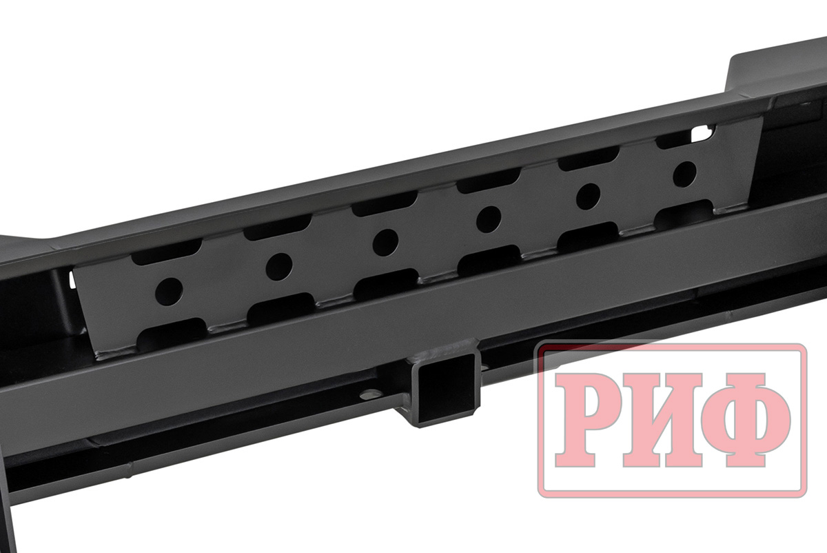 Бампер РИФ силовой задний Changan Hunter Plus с квадратом под фаркоп и фонарями