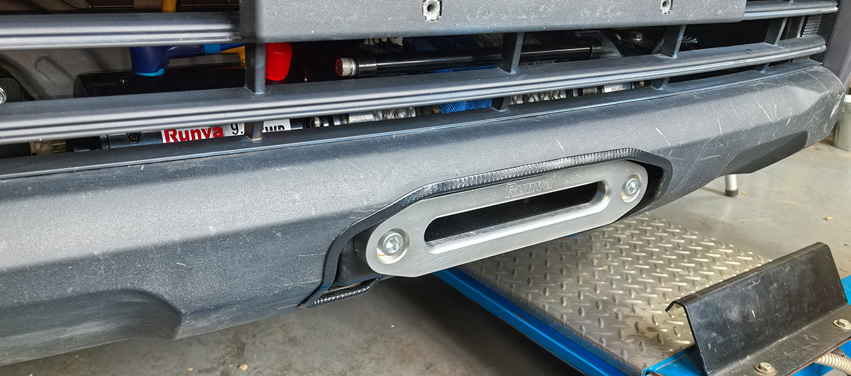 Площадка РИФ под лебёдку в штатный бампер Haval H5 2023+