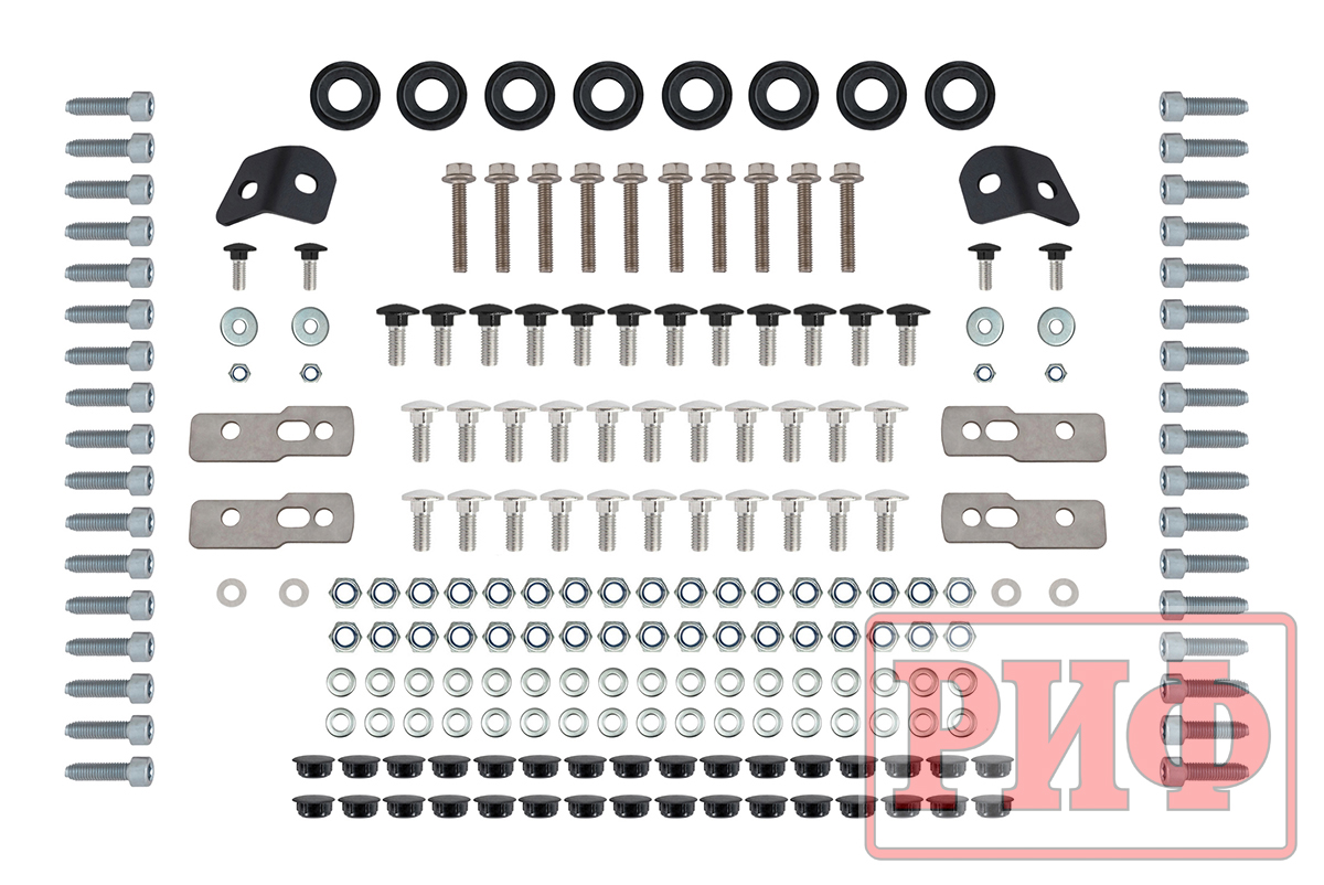 Багажник экспедиционный (платформа) алюминиевый РИФ 1300x2080 мм для Nissan Patrol Y62 (с крепежом)