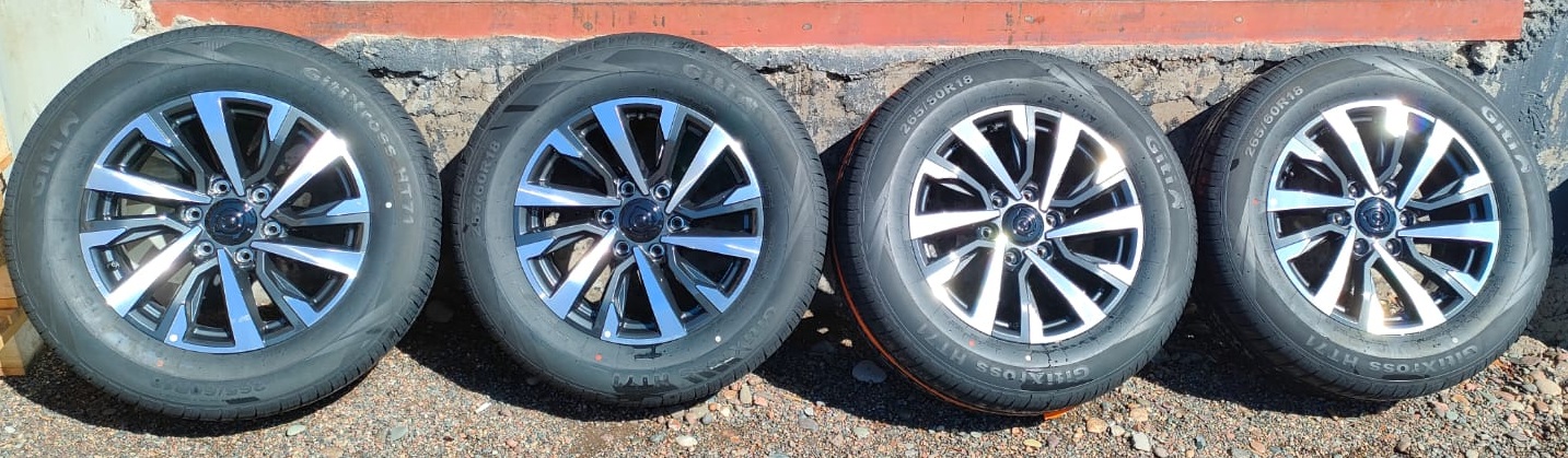 Комплект штатных колес Poer шина б/у Giti GitiXross HT71 265/60 R18 114H XL б/у  + диск 3113100XPW42A демонтированное с нового авто
