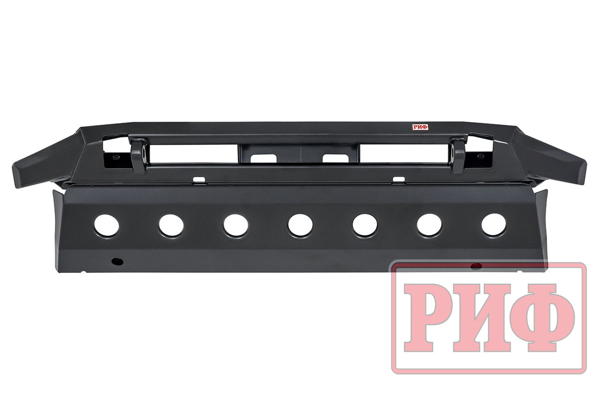 Бампер передний силовой/защита штатного бампера РИФ Renault Duster 2021+ с защитой радиатора