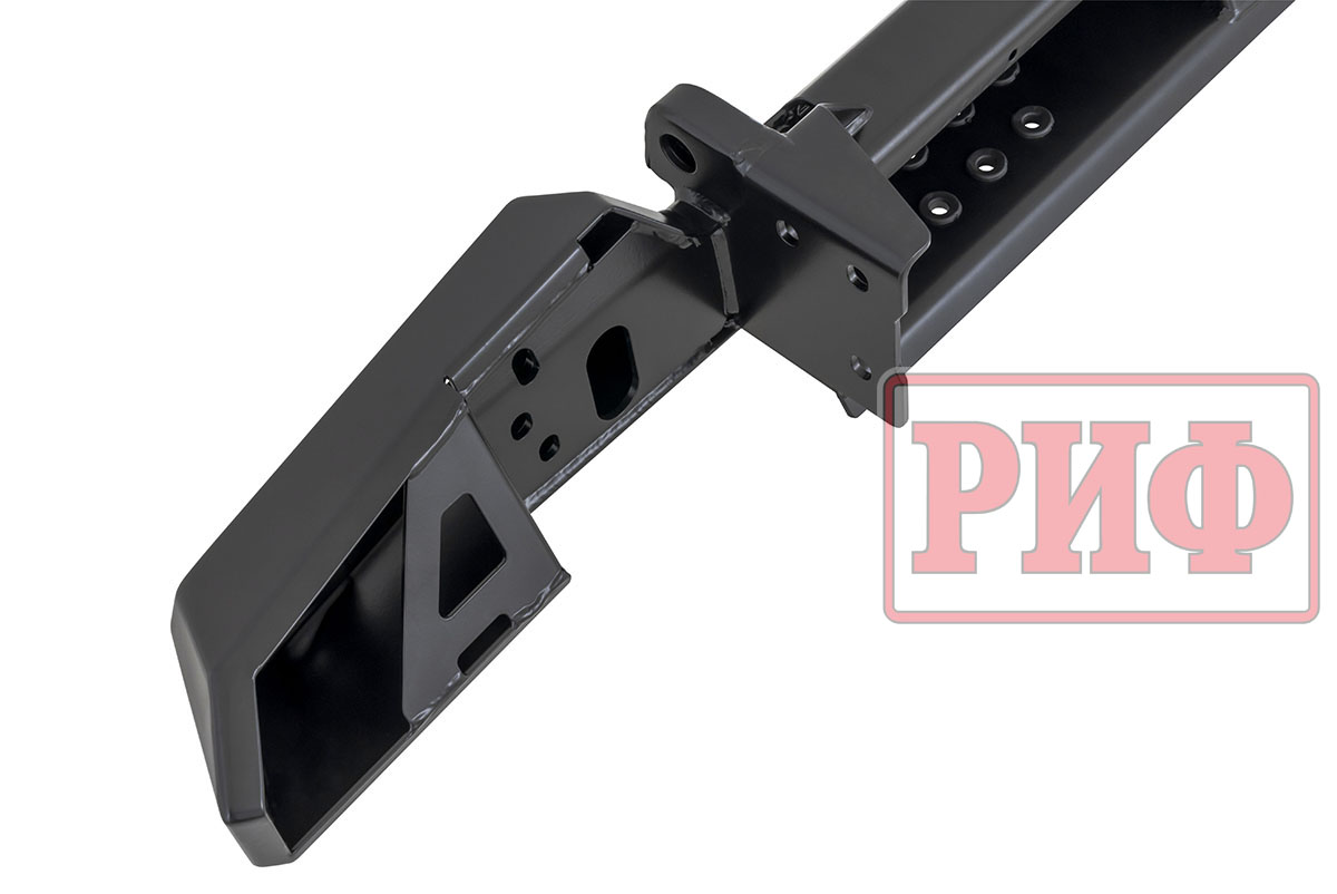 Бампер РИФ силовой задний УАЗ Хантер с фонарями, калиткой, без фаркопа, стандарт