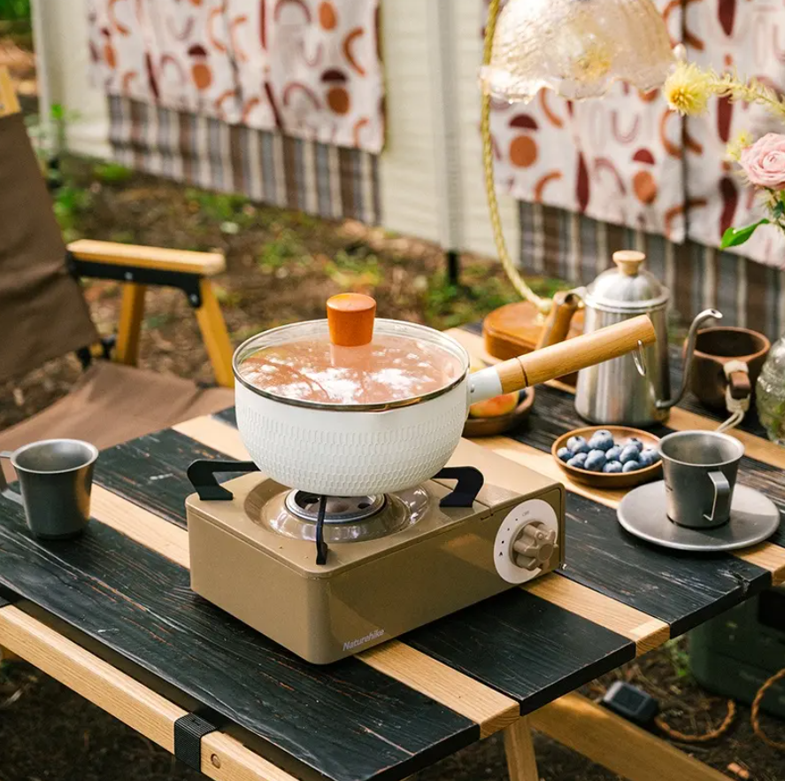 Плита газовая Naturehike 2 кВт, циклон, коричневая