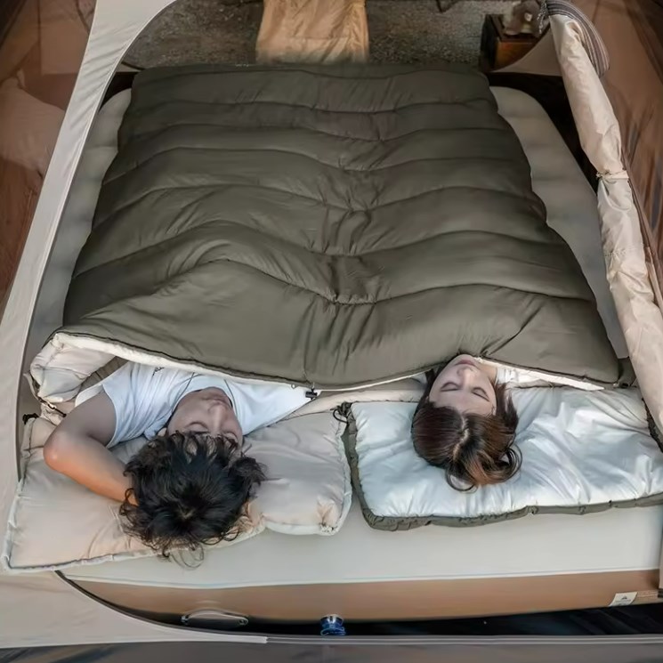 Мешок спальный Naturehike Lingdong, 225х75см, (ТК: +7C), (правый), зеленый