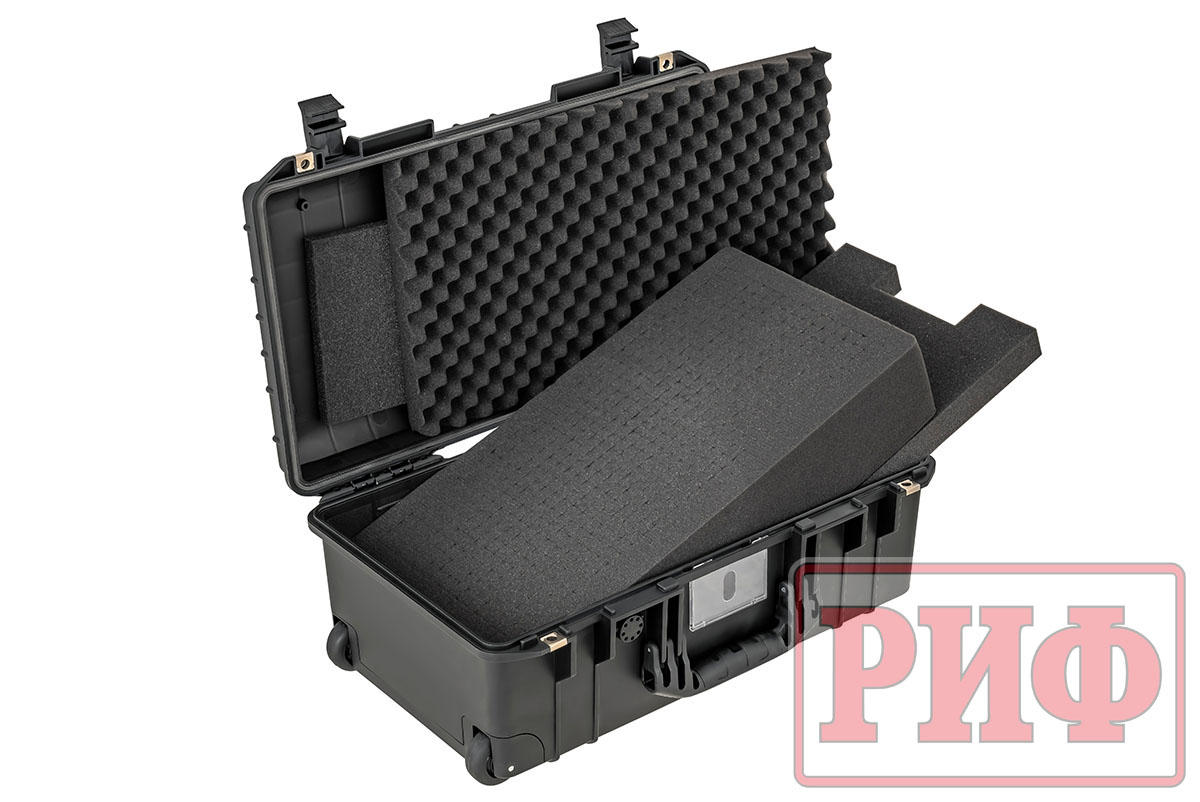 Кейс защитный ударопрочный РИФ 558х355х228 мм IP67 на колесах с телескопической ручкой