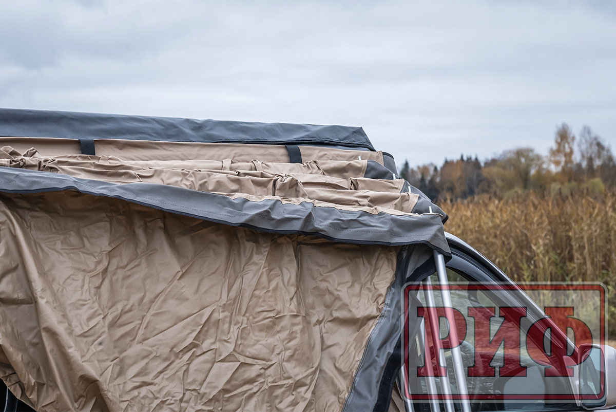 Маркиза автомобильная РИФ комбинированная (прямоугольная с веерной частью) 2,0х2,0 м (правая)