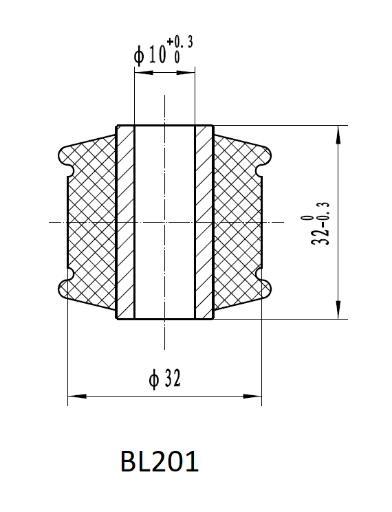 Втулка амортизатора РИФ (с маркировкой 1 ) SA201, SA255, SA257