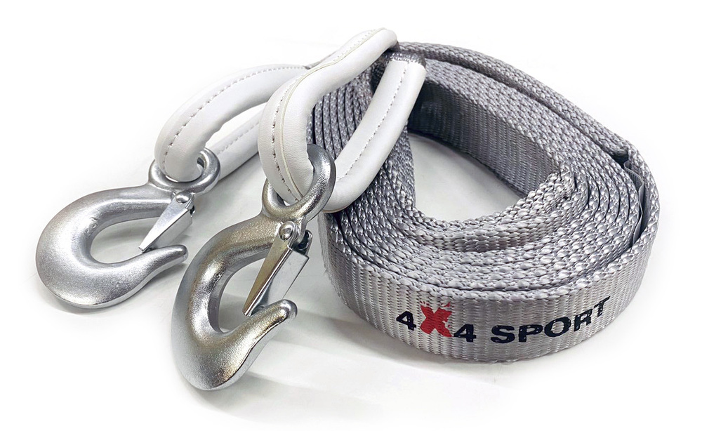 Стропа динамическая 4X4SPORT 4,6т с крюками