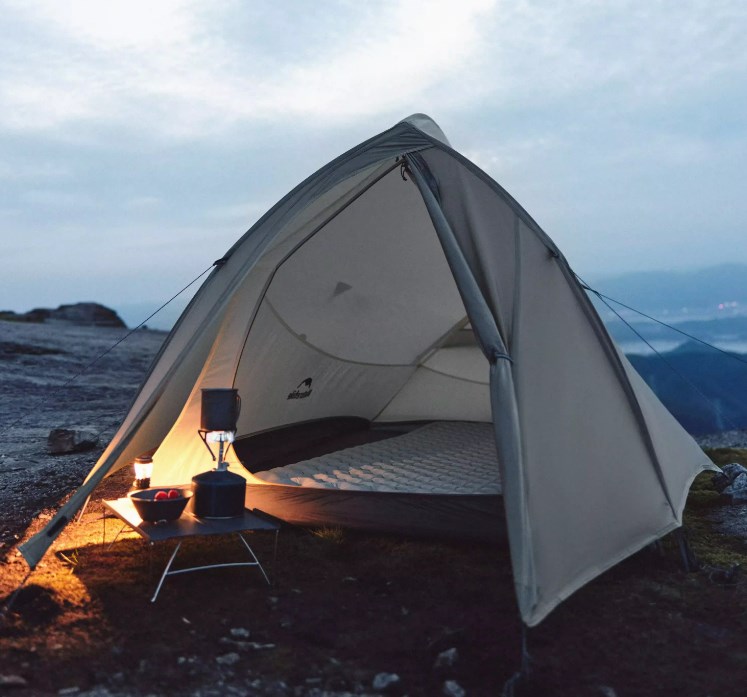 Палатка Naturehike Cloud Up Pro Si 2-местная, алюминиевый каркас, зеленая