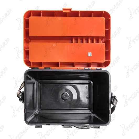 Ящик рыболовный зимний HELIOS SHARK, 19 л, оранжевый