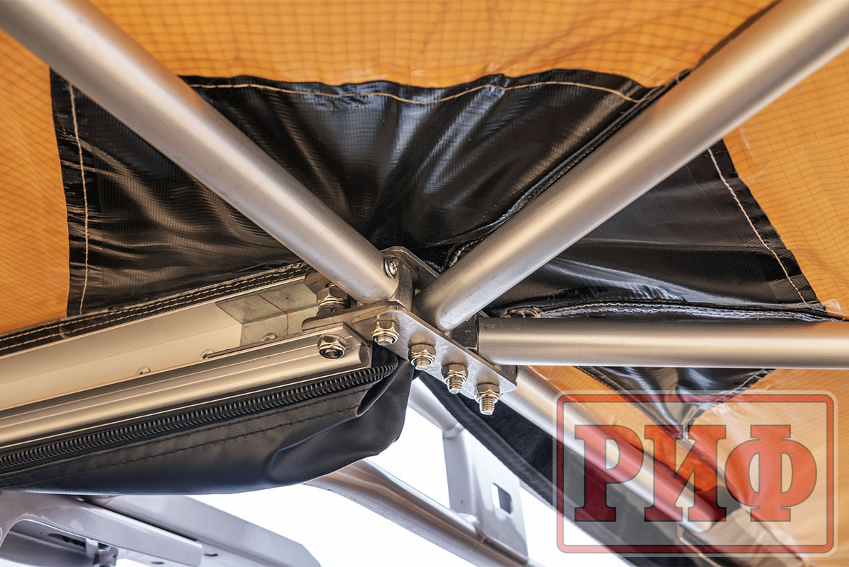 Маркиза автомобильная РИФ комбинированная (прямоугольная с веерной частью) 2,0х2,0 м (левая)