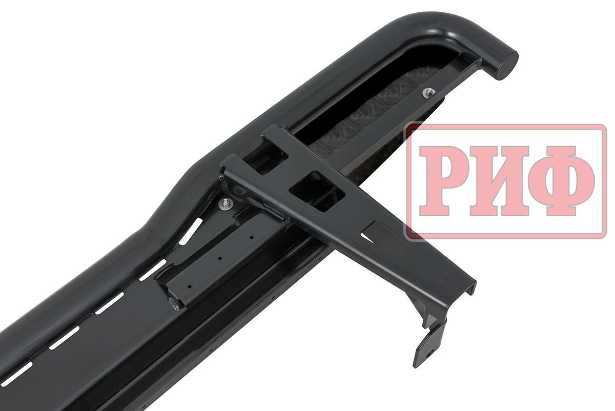Пороги РИФ силовые Toyota Land Cruiser Prado 150 (чёрные)